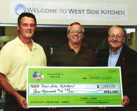 Hibernians Donate $1,000